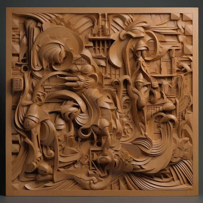 نموذج ثلاثي الأبعاد لآلة CNC 3D Art 